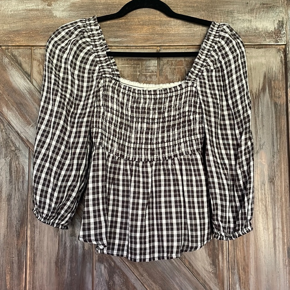 Abercrombie & Fitch Plaid Top
